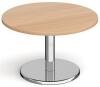 Dams Pisa Round Coffee Table - 800mm - Beech