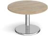 Dams Pisa Round Coffee Table - 800mm - Barcelona Walnut