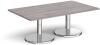 Dams Pisa Rectangular Coffee Table - 1400mm - Grey Oak