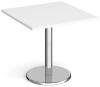 Dams Pisa Square Dining Table - 800mm - White